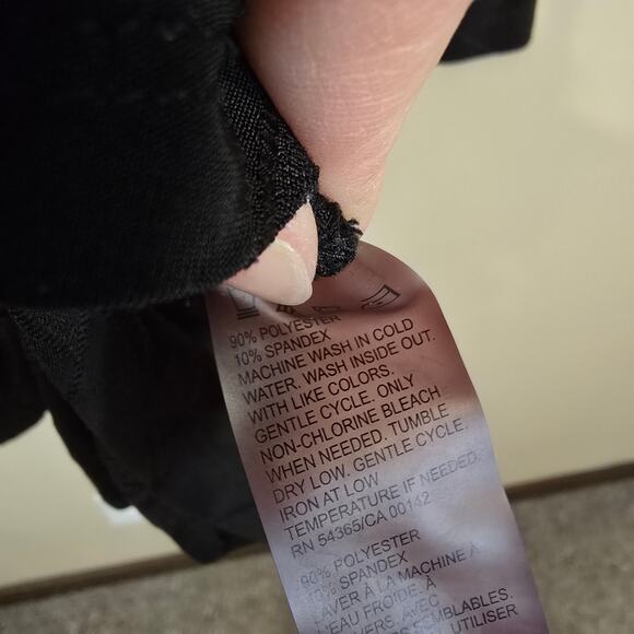 Women's Allison Daley Black Textured V-Neck 3/4 Sleeve Blouse | Size 3X - Picture 10 of 10